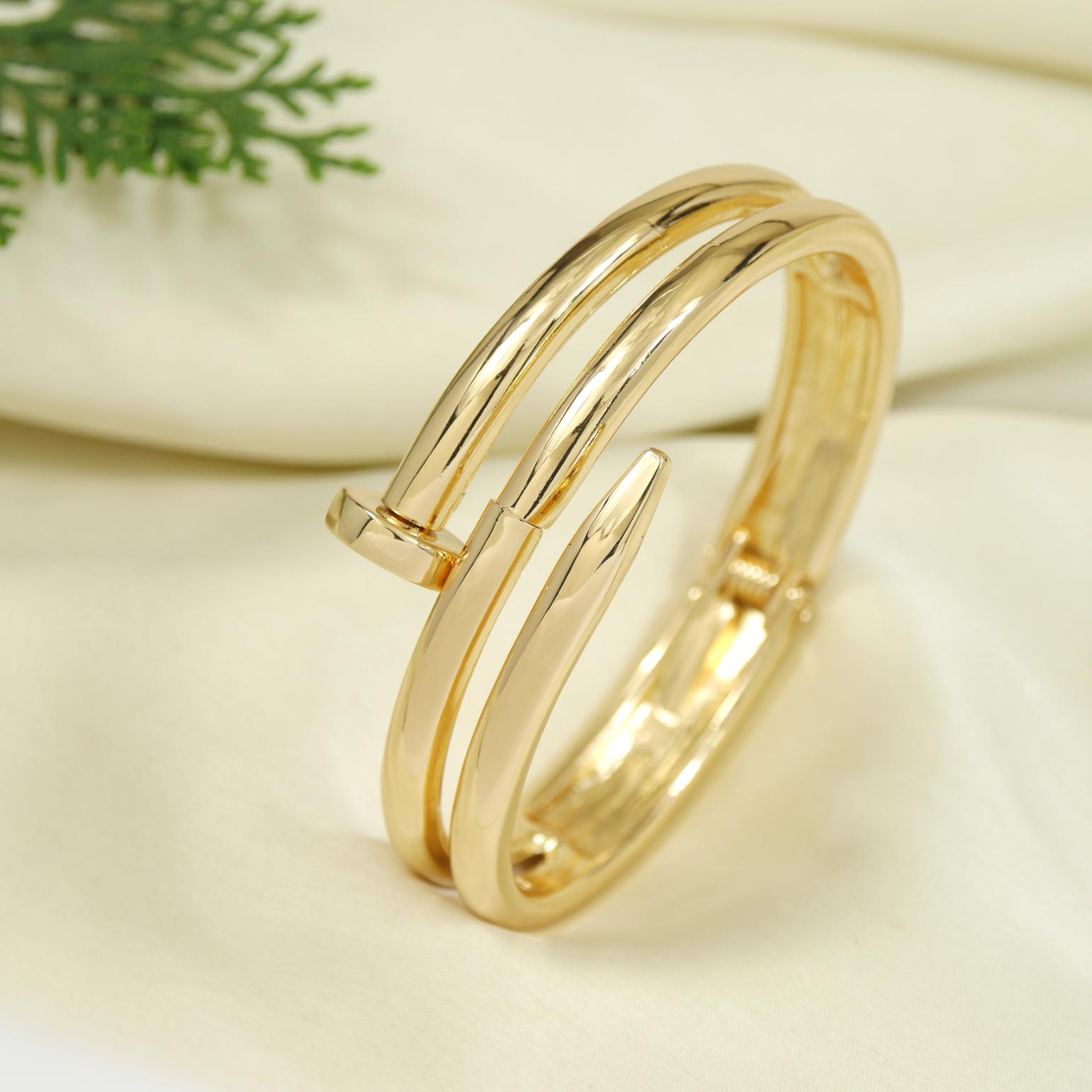 Tarohi Jewels Nail Shaped Cuff Kada