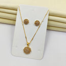 AV Universal Gold Plated Fancy AD Pendant Set