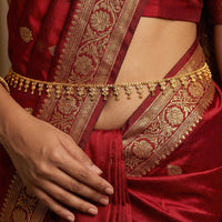 Js Fashion Premium High Gold Kundan Stone Traditional Kamarbandh