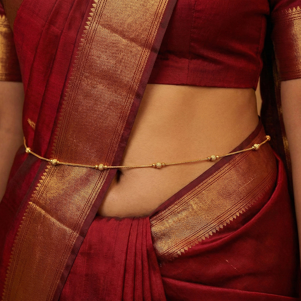 Js Fashion Premium High Gold Beads Traditional Kamarbandh