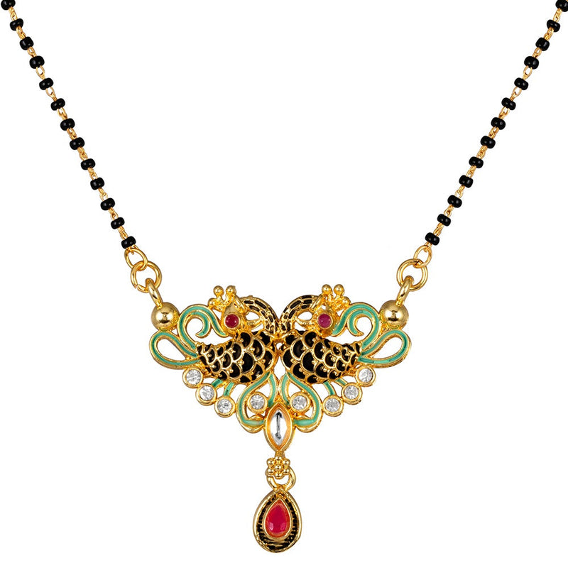 Darshana Jewels Gold Plated Austrian Stone Manglasutra