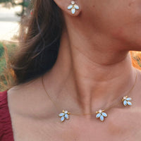 Locketto Elegant Kundan Stone Invisible Necklace Set