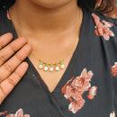 Locketto Elegant Green American Diamond Invisible Necklace