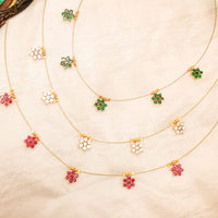 Locketto Elegant American Diamond Invisible Necklace