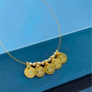 Locketto Combined Coin Design Invisible Necklace