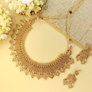 Etnico Gold Plated Traditional Style Choker Necklace Jewellery Set for Women/Girls (MC102FL)