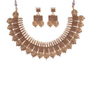 Etnico Gold Plated Traditional Style Choker Necklace Jewellery Set for Women/Girls (MC102FL)