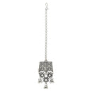 Etnico Ethnic Silver Oxidized Traditional Afghani Choker Necklace Jewellery Set for Women (MC143OX)