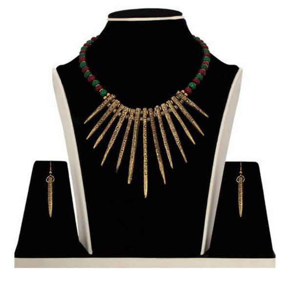 Manmayee Exports Dokra and Terracotta Necklace Set