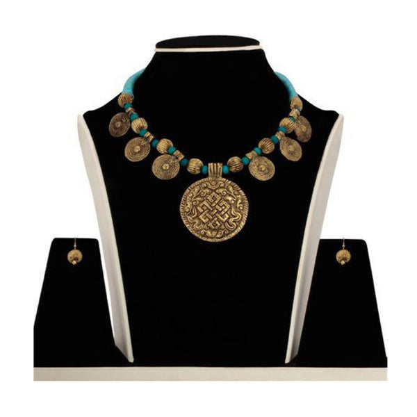 Manmayee Exports Dokra and Terracotta Necklace Set