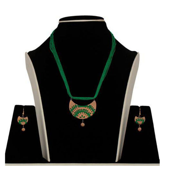 Manmayee Exports Dokra and Terracotta Necklace Set