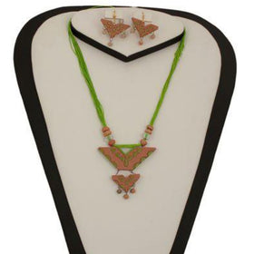 Manmayee Exports Dokra and Terracotta Necklace Set
