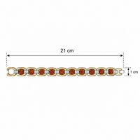 Etnico Gold Silver Plated Rudraksha Bracelet for Men Women | Unisex Spiritual Link Kada | Traditional Beads Accessory for Grounding, Balance & Positive Energy | Meditation Yoga Wear | Gift for Men Women (MJB014ZFL)