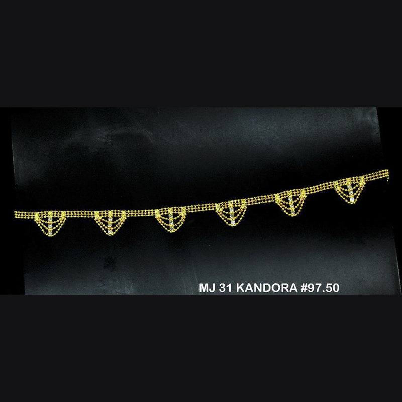 Darshana Jewels Gold Plated Chain Kamarband - MJ 31 KANDORA