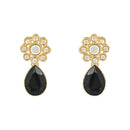 Etnico Gold Plated Traditional Stone Studded Pearl Long Necklace Jewellery Set For Women/Girls (ML315B)
