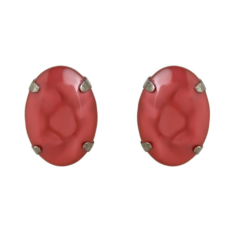 Etnico Glamorous Fashionable Eye-Catching Red Beaded Choker and Earrings Set For Women/Girls (ML318R)