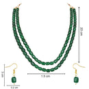Etnico Stylish Multi Layer Pearl Necklace Jewellery Set with Earrings for Women and Girls (ML328G)