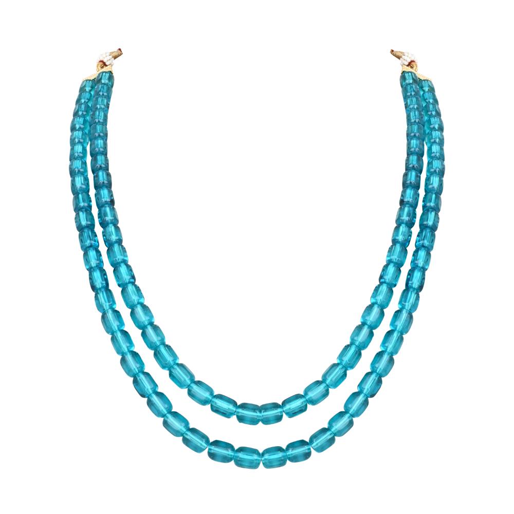 Etnico Stylish Multi Layer Pearl Necklace Jewellery Set with Earrings for Women and Girls (ML328PG)