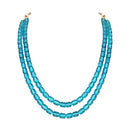 Etnico Stylish Multi Layer Pearl Necklace Jewellery Set with Earrings for Women and Girls (ML328PG)