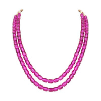 Etnico Stylish Multi Layer Pearl Necklace Jewellery Set with Earrings for Women and Girls (ML328Wi)