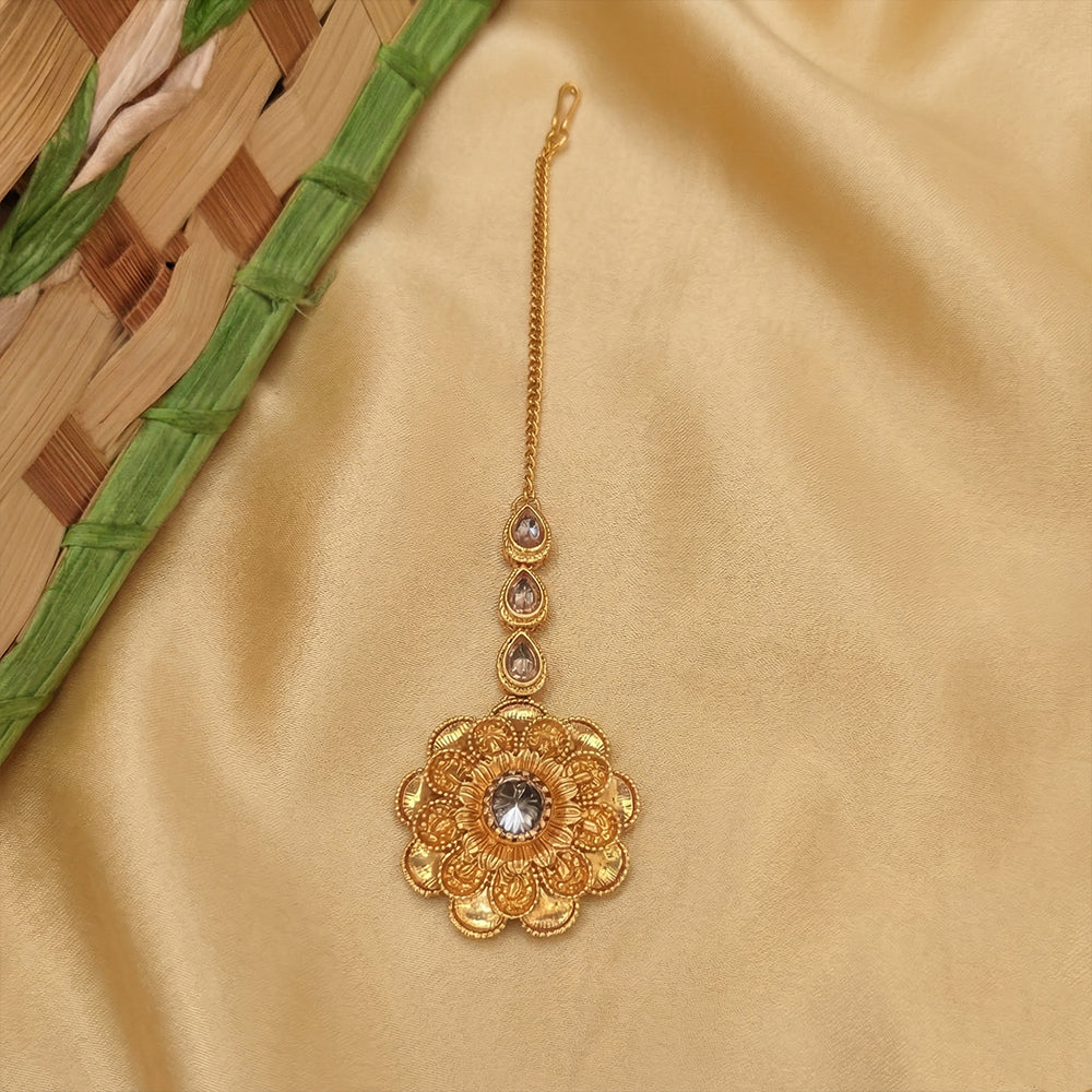 Js Fashion  Flower designed Maang tikka