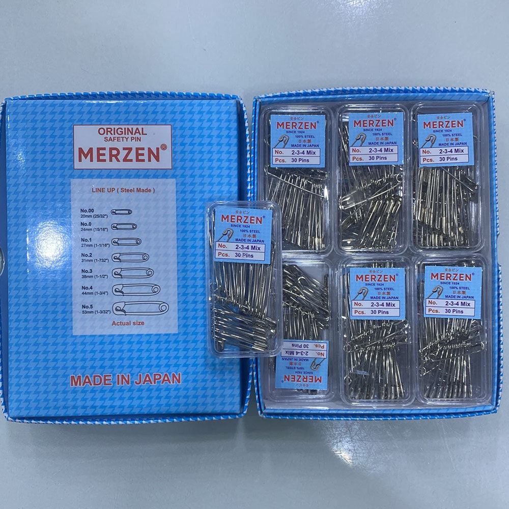 JP Hair Pins Prime Silver Plated Safety Pins – Assorted Sizes