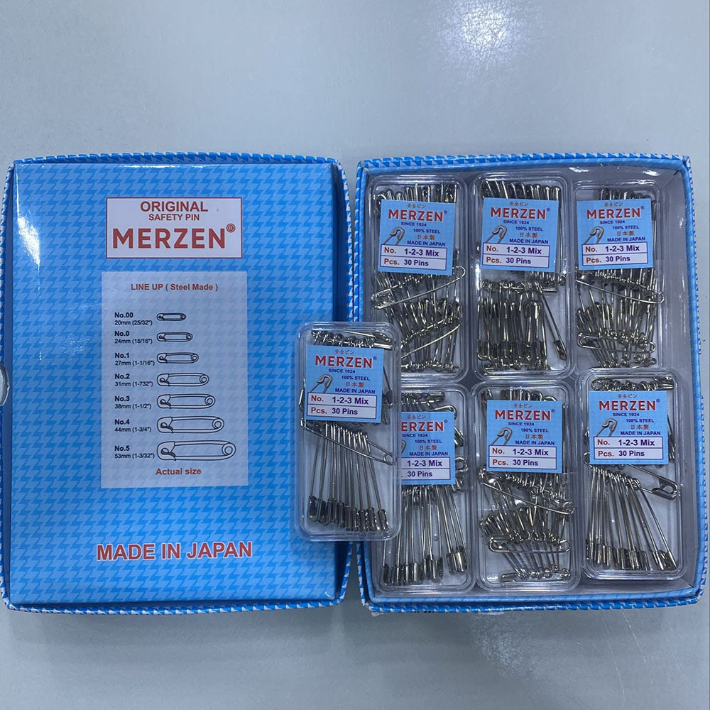 JP Hair Pins Prime Silver Plated Safety Pins – Assorted Sizes