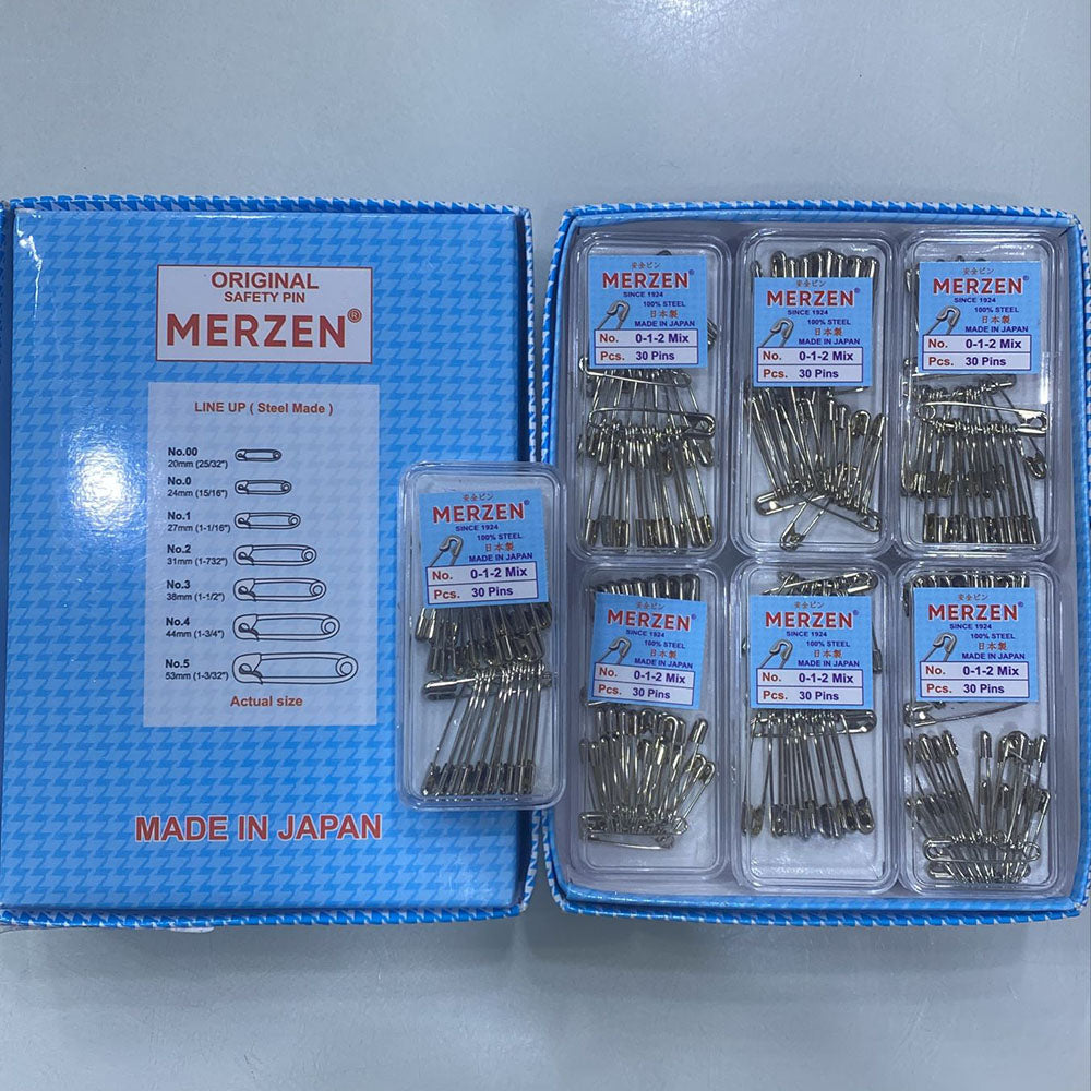 JP Hair Pins Prime Silver Plated Safety Pins – Assorted Sizes