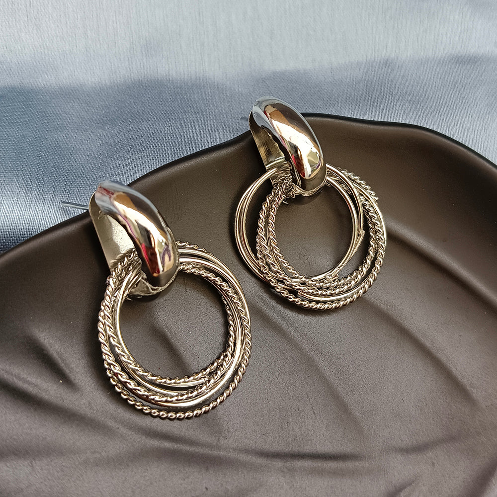 Viky Silver Plated Dangler Earrings