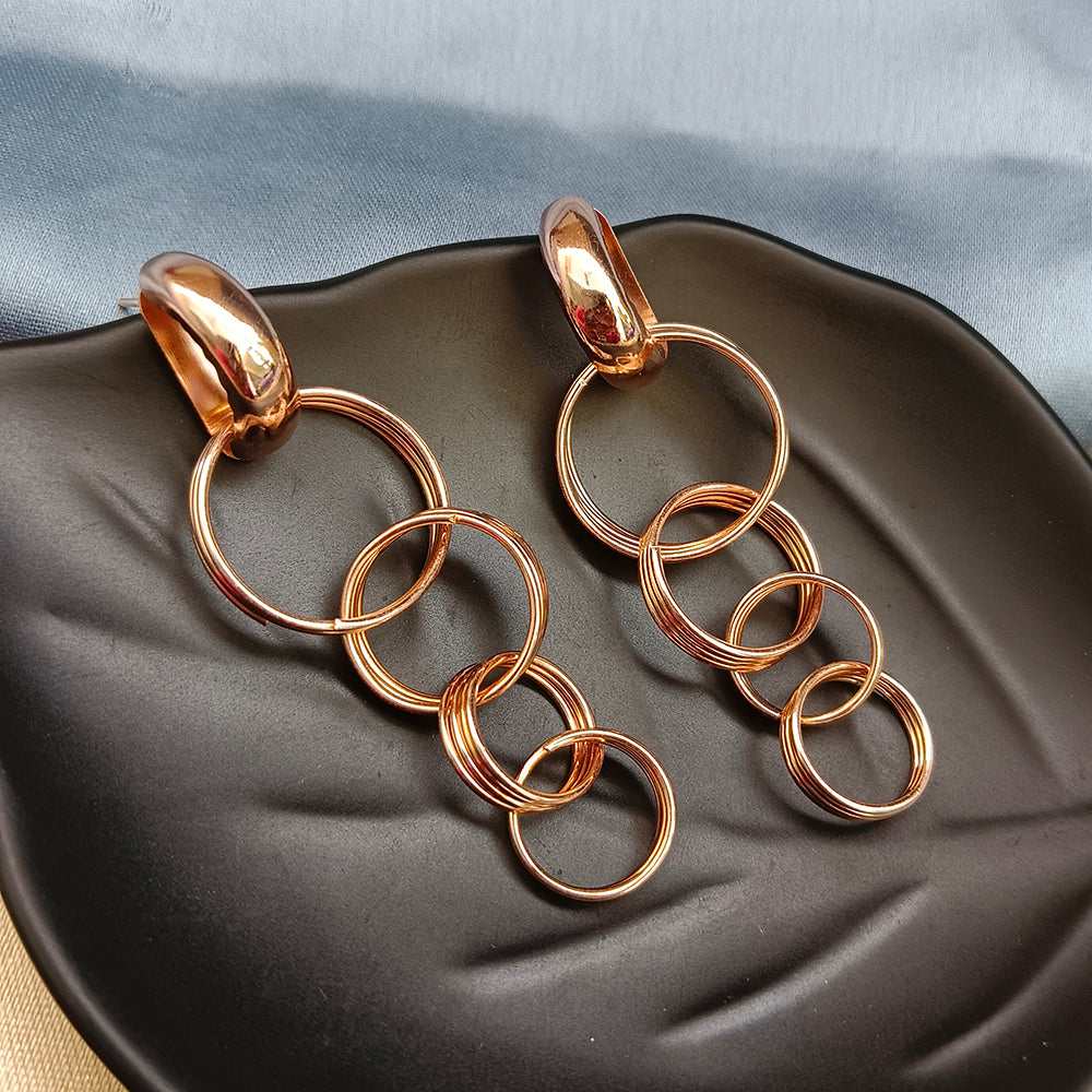 Viky Rose Gold Plated Dangler Earrings