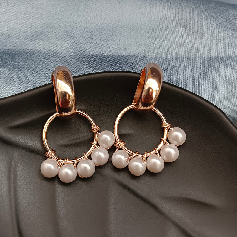 Viky Rose Gold Plated Dangler Earrings