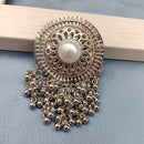 Viky Black Plated Dangler Earrings