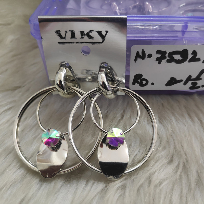 Viky Silver Plated Dangler Earrings