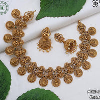 Diksha Collection Gold Plated Temple Necklace Set