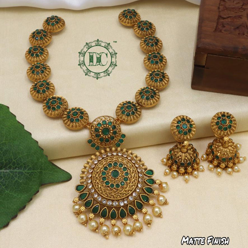 Diksha Collection Gold Plated Necklace Set