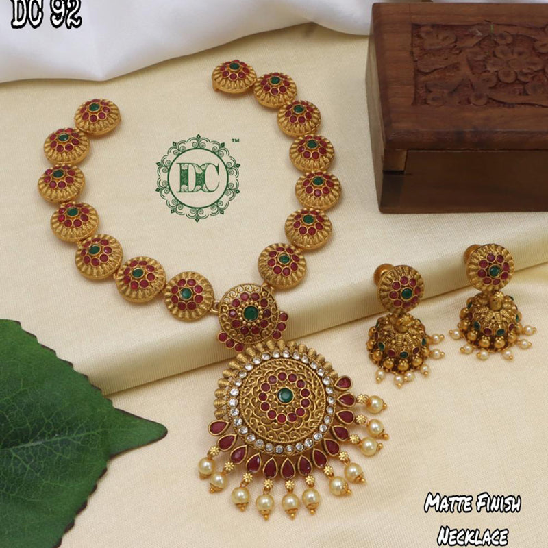 Diksha Collection Gold Plated Necklace Set