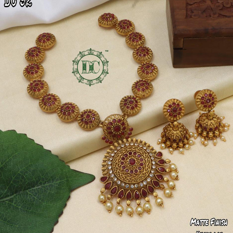 Diksha Collection Gold Plated Necklace Set