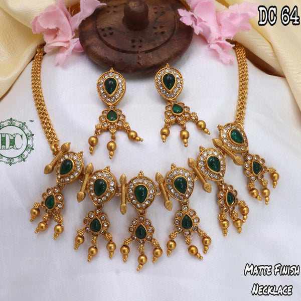 Diksha Collection Gold Plated Necklace Set