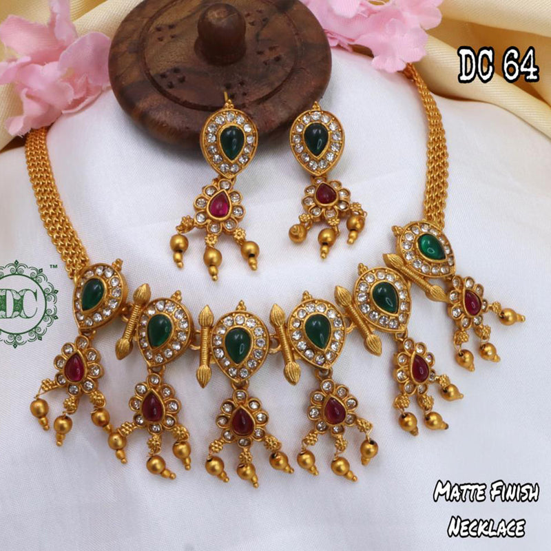 Diksha Collection Gold Plated Necklace Set