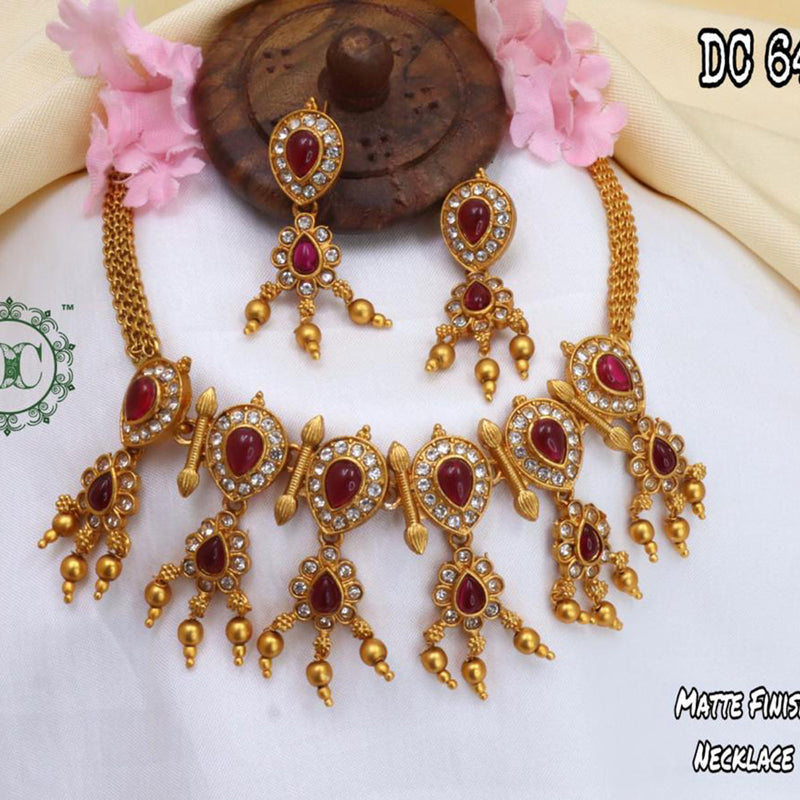 Diksha Collection Gold Plated Necklace Set