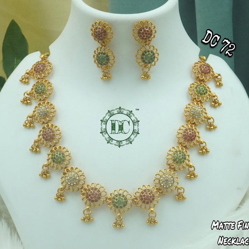 Diksha Collection Gold Plated Necklace Set