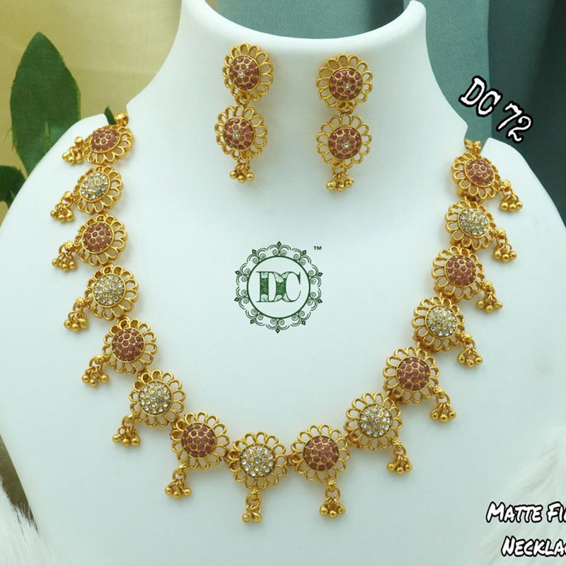 Diksha Collection Gold Plated Necklace Set