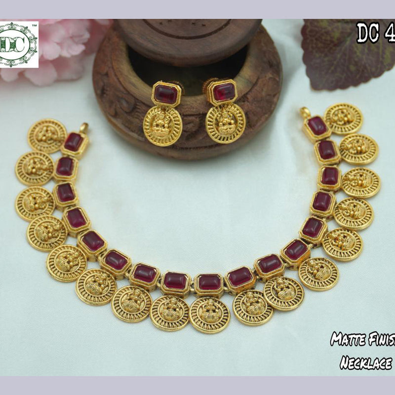 Diksha Collection Gold Plated Necklace Set