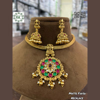 Diksha Collection Gold Plated Necklace Set