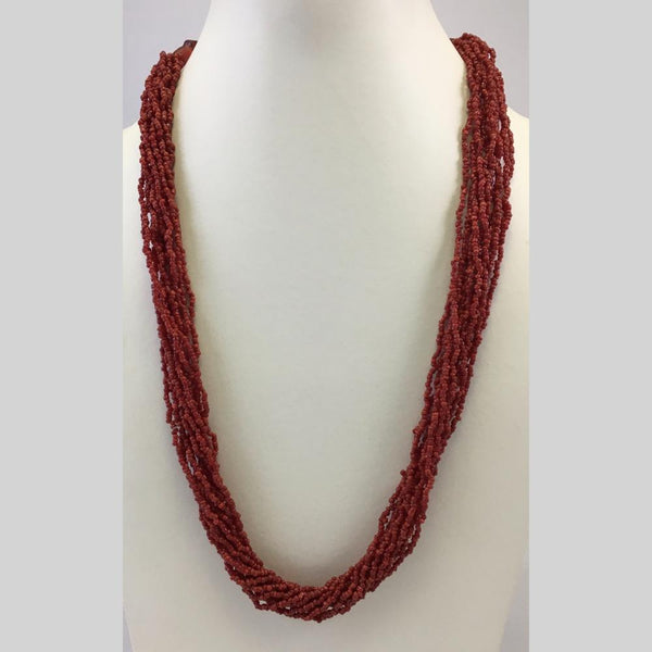 Banaras Beads Multi Layer Pearls Long Necklace