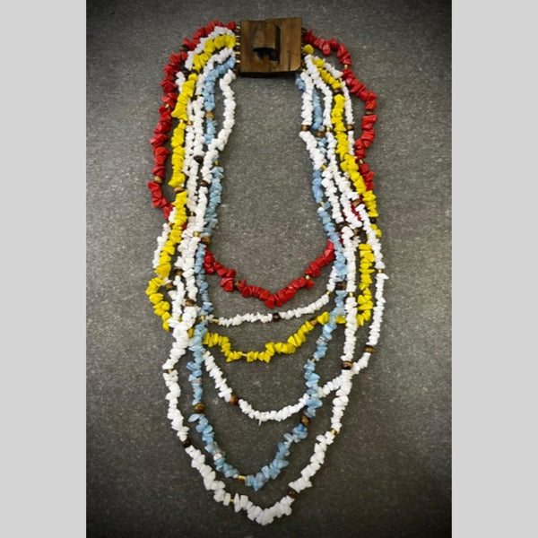 Banaras Beads Multi Layer Beads Long Necklace