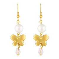 Mahi Flying Butterfly-Shaped Necklace Set with Artificial Beads for Women (NL1103842G)