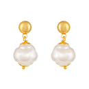 Mahi Elegant Artificial Pearl & Gold-Tone Beaded Designer Necklace with Matching Earrings for Women and Girls (NL1103866G)
