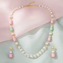 Mahi Stylish Pearl Bead Layered Necklace Set for Women & Girls with Gold Plating (NL1103867G)