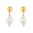 Mahi Gold-Plated Lightweight Delicate Artificial Pearl & Multicolor Crystal Bead Necklace Set for Women and Girls (NL1103869G)
